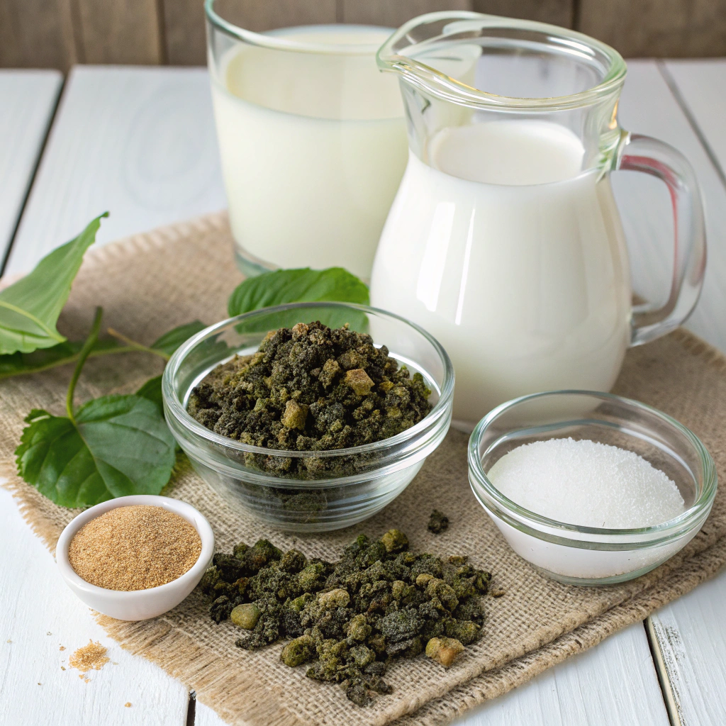 Ingredients for Milk Oolong Tea