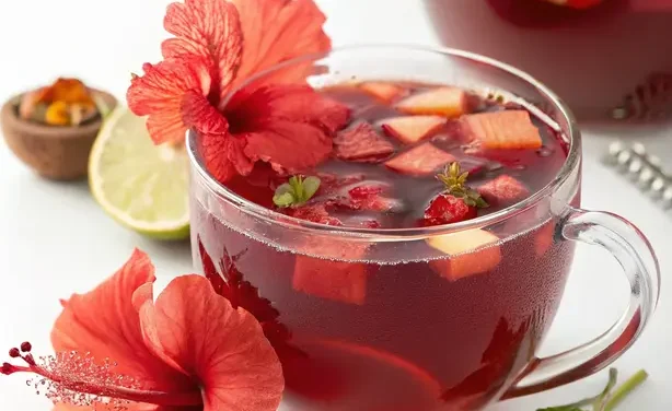 Hibiscus Tea Punch: A Tart, Refreshing Antioxidant Booster